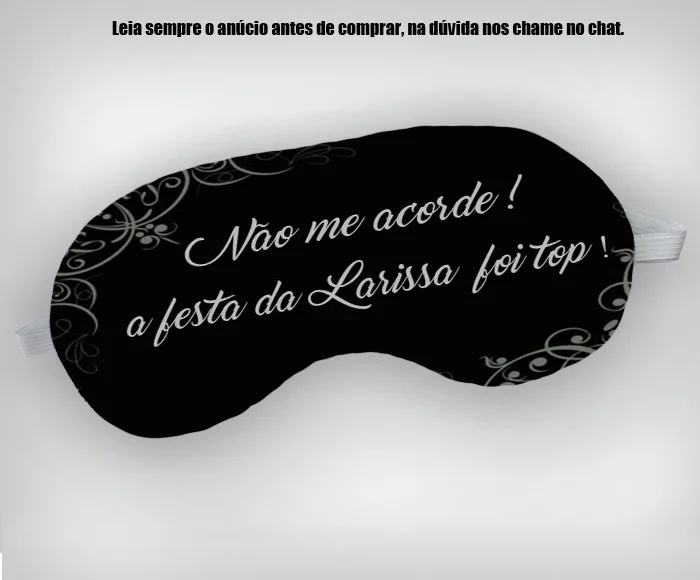 Mascara de Dormir Personalizada para lembrancinhas De 15 Anos - Imagem 1