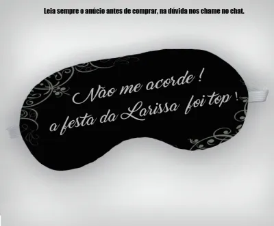 Mascara de Dormir Personalizada para lembrancinhas De 15 Anos