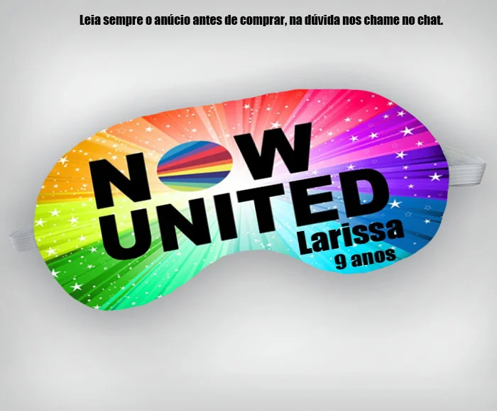 Mascara de Dormir Personalizada para lembrancinhas Now Unitend - Imagem 3