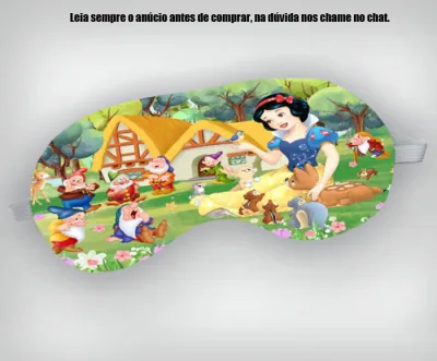 Mascara de Dormir Personalizada para lembrancinhas da Branca de Neve
