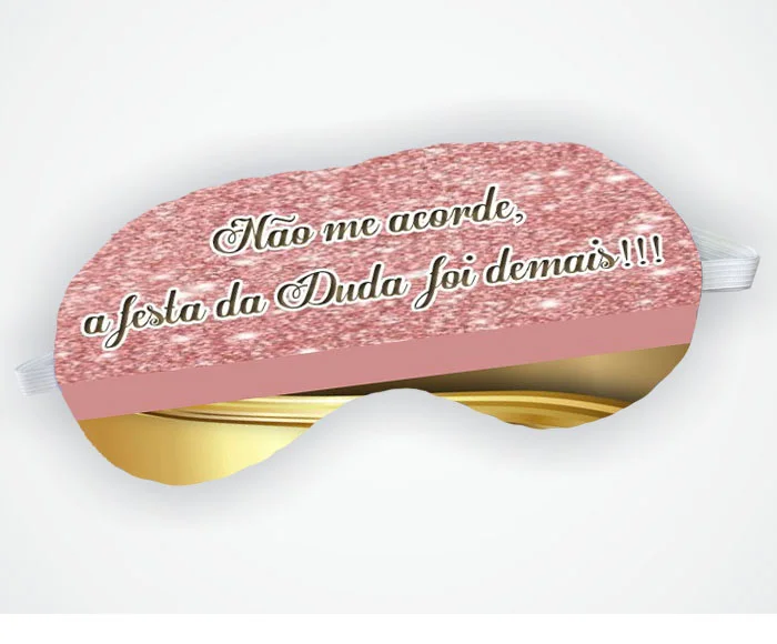 Mascara de Dormir Personalizada para lembrancinhas para festa - Imagem 6
