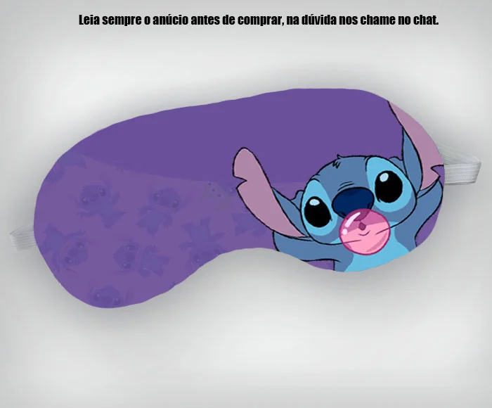 Mascara de Dormir Personalizada para lembrancinhas do Stich - Imagem 2