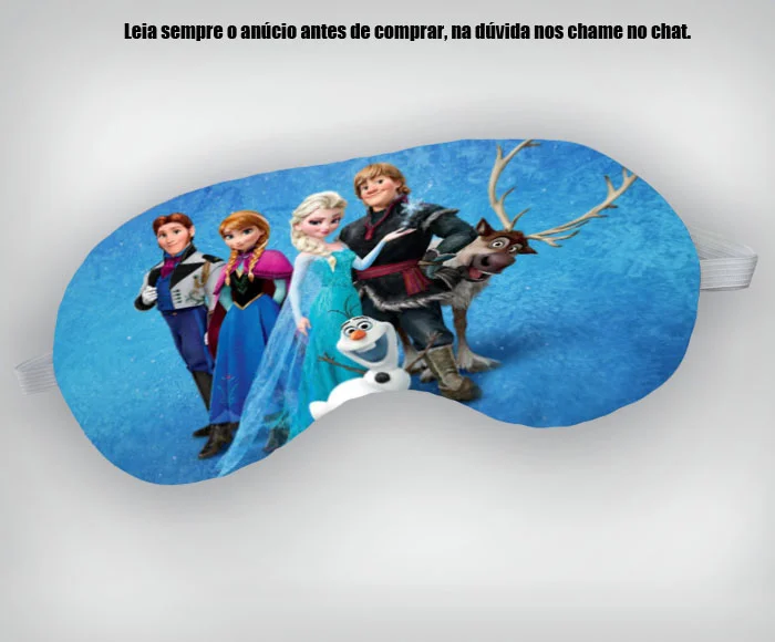 Mascara de Dormir Personalizada para lembrancinhas Frozen - Imagem 4