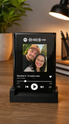 Placa Resinada Personalizada Spotify Foto