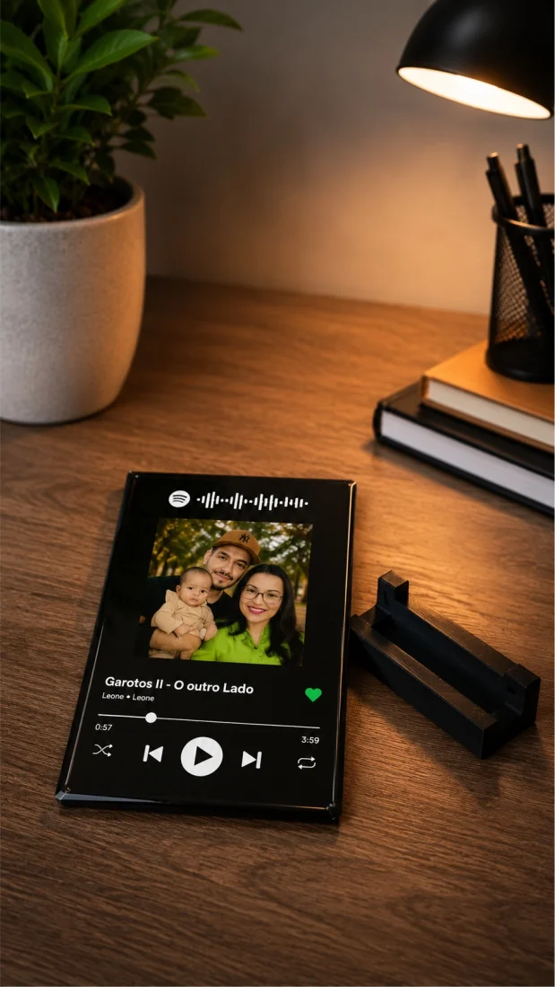 Placa Resinada Personalizada Spotify Foto - Imagem 5