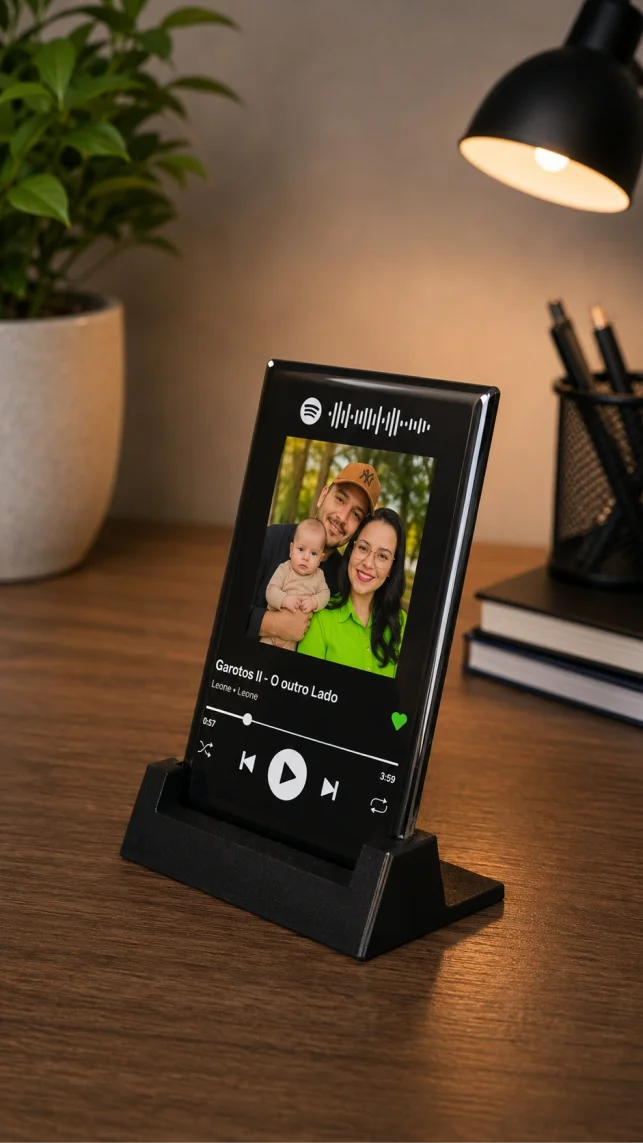 Placa Resinada Personalizada Spotify Foto - Imagem 4