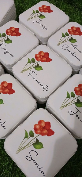 Porta Joia Personalizado Boho Chic Terracota Madrinhas Mães - Imagem 4
