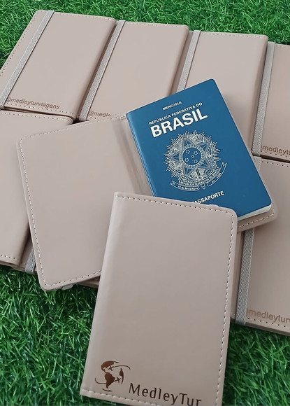 Porta Passaporte Personalizado Viagem Passaporte - Imagem 4