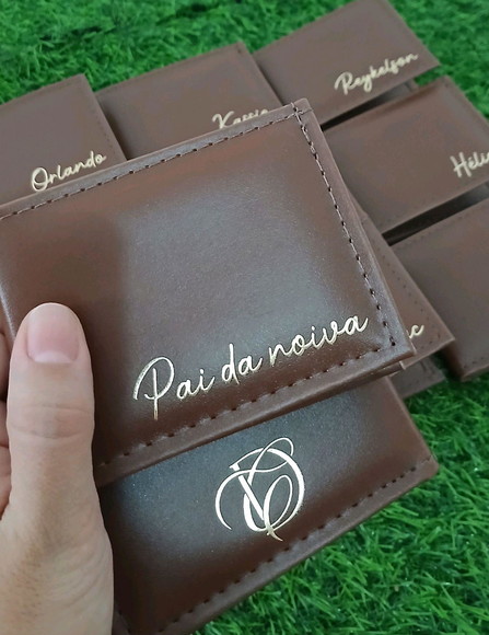 Carteira Masculina Personalizada Presente para Padrinhos
