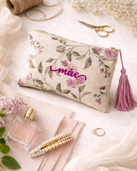 Necessaire Personalizada Mãe Floral | Presente Dia das Mães - Imagem 3