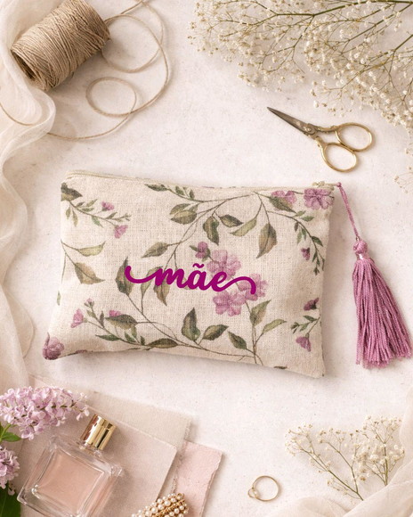 Necessaire Personalizada Mãe Floral | Presente Dia das Mães - Imagem 2