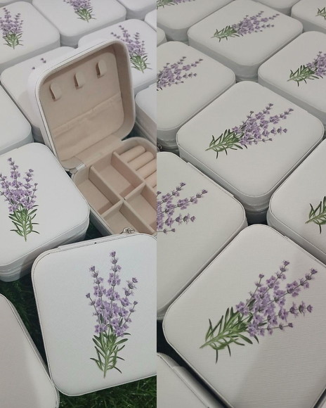 Porta-joias Personalizado Lavanda Lembrancinha para Madrinha - Imagem 3