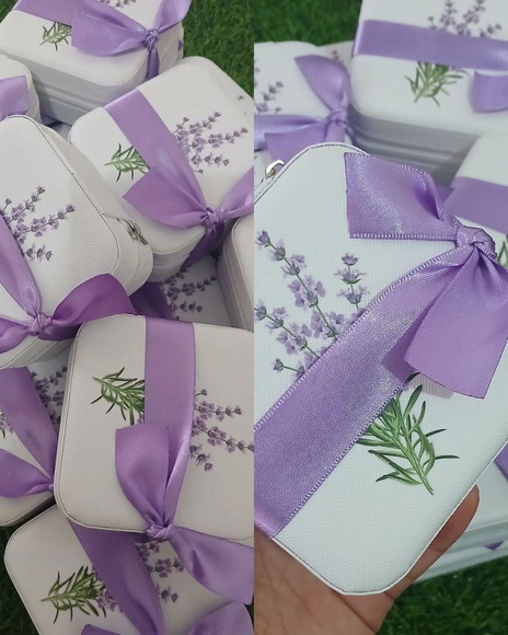 Porta-joias Personalizado Lavanda Lembrancinha para Madrinha - Imagem 4