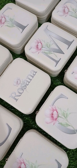 Porta Joia Personalizado Iniciais Madrinhas Mães Empresas - Imagem 4