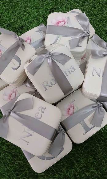 Porta Joia Personalizado Iniciais Madrinhas Mães Empresas