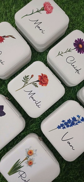 Porta Joia Personalizado Flores Madrinhas Mães Mulheres - Imagem 4