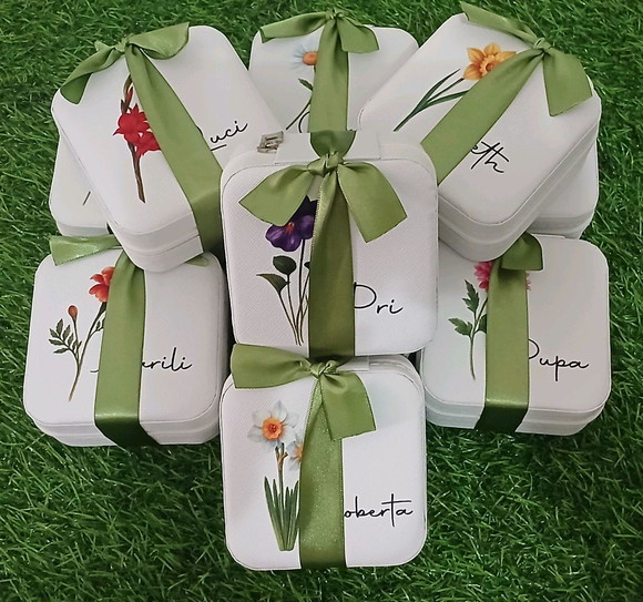 Porta Joia Personalizado Flores Madrinhas Mães Mulheres - Imagem 3