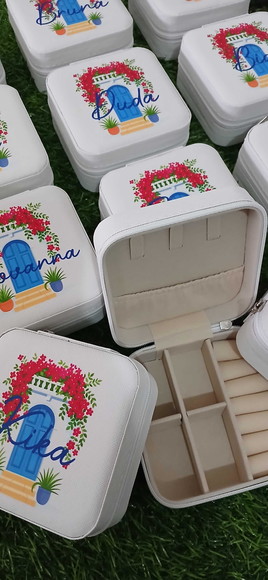 Porta Joias Personalizado Tema Mediterrâneo com Nome - Imagem 2