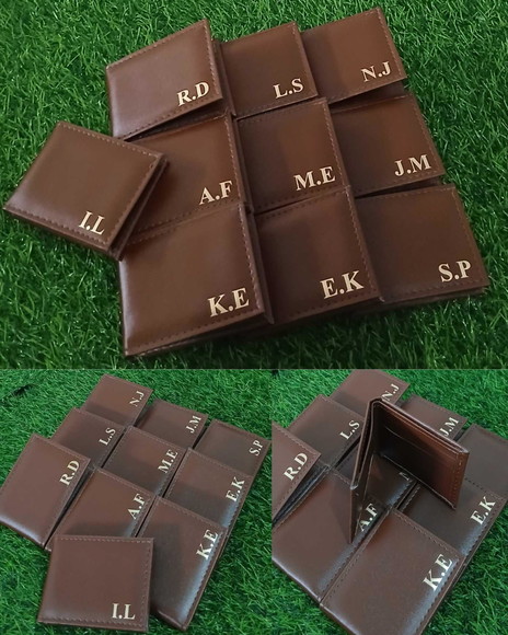 Carteira Masculina Compacta Personalizada com Iniciais - Imagem 3
