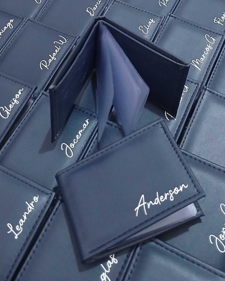 Carteira Masculina Personalizada com Nome Presente Elegante - Imagem 2