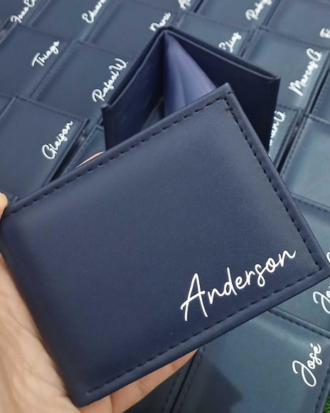 Carteira Masculina Personalizada com Nome Presente Elegante