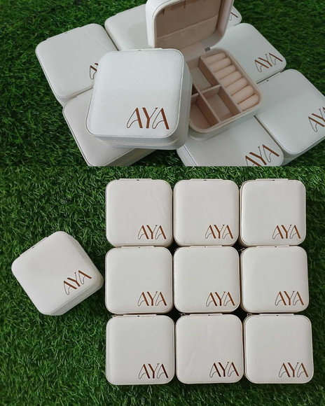 Porta Joia Personalizado Marrom Brinde Corporativo Empresa - Imagem 2