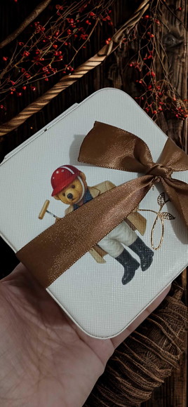 Porta-joias Personalizado com Ursinho Maternidade Nascimento - Imagem 2
