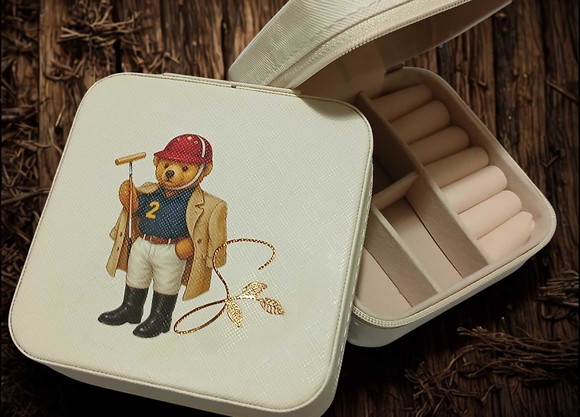 Porta-joias Personalizado com Ursinho Maternidade Nascimento - Imagem 3