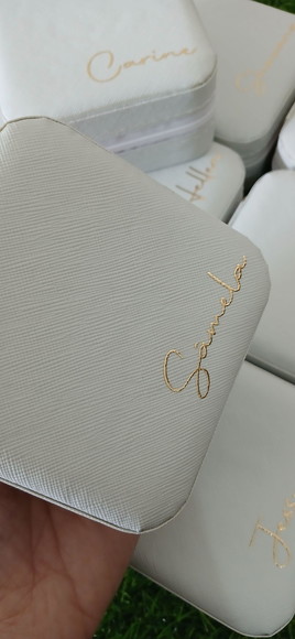 Kit 100 Porta Joias Personalizados Aniversário Casamento