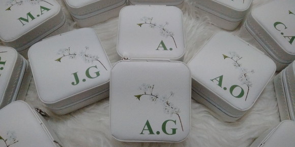 1 Porta Jóia Personalizado Madrinhas Casamento Brinde