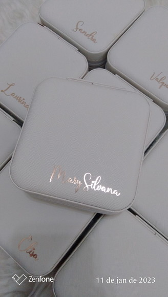 Porta Jóia de Couro Personalizado