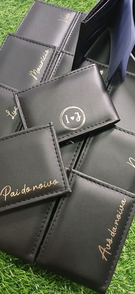 Carteira Personalizada Padrinho Pais Brinde Padrão - Imagem 5