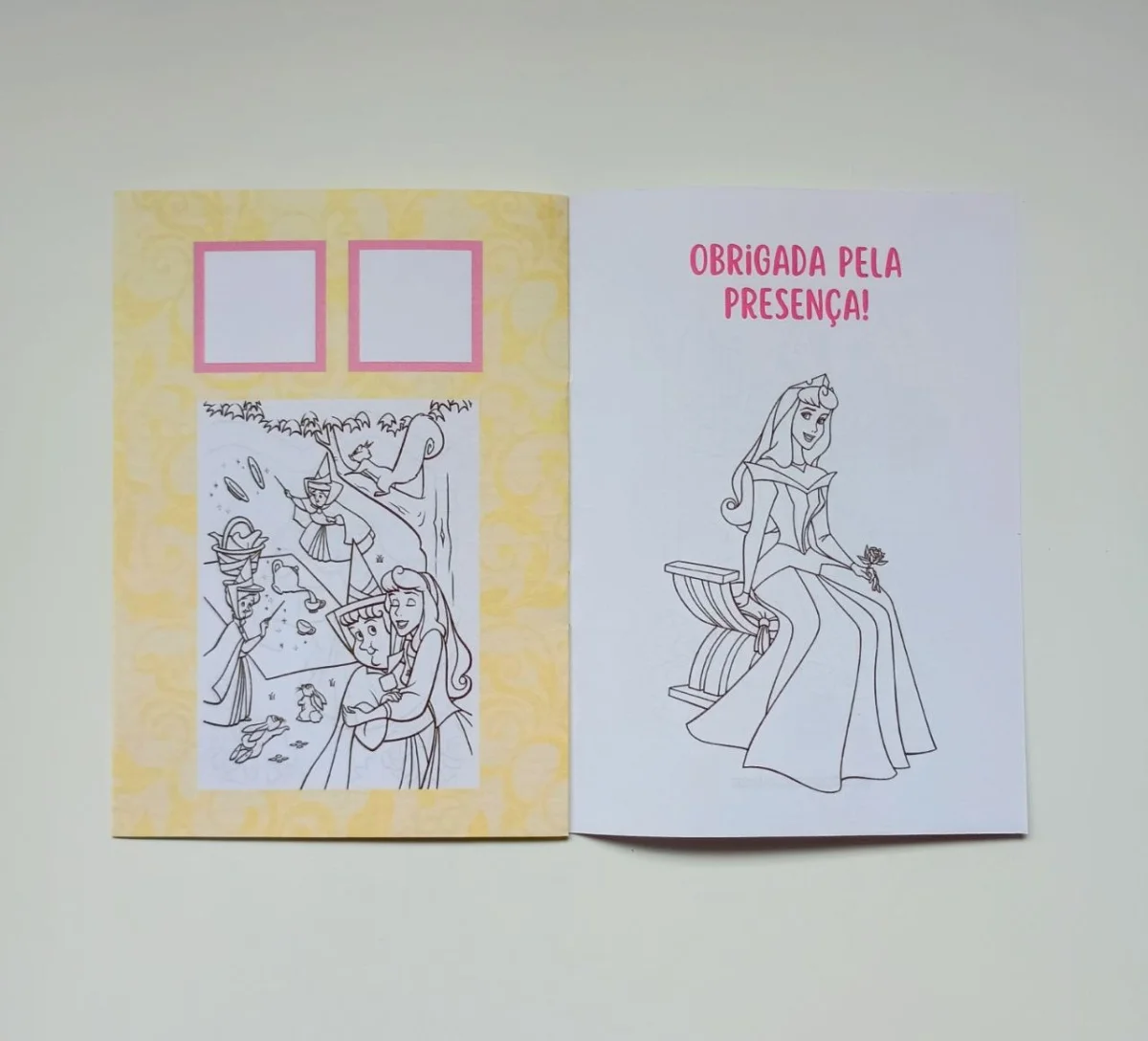 Álbum de Figurinhas e Colorir Lembrança Personalizada Aniversário A Bela Adormecida Princesa Aurora - Imagem 6