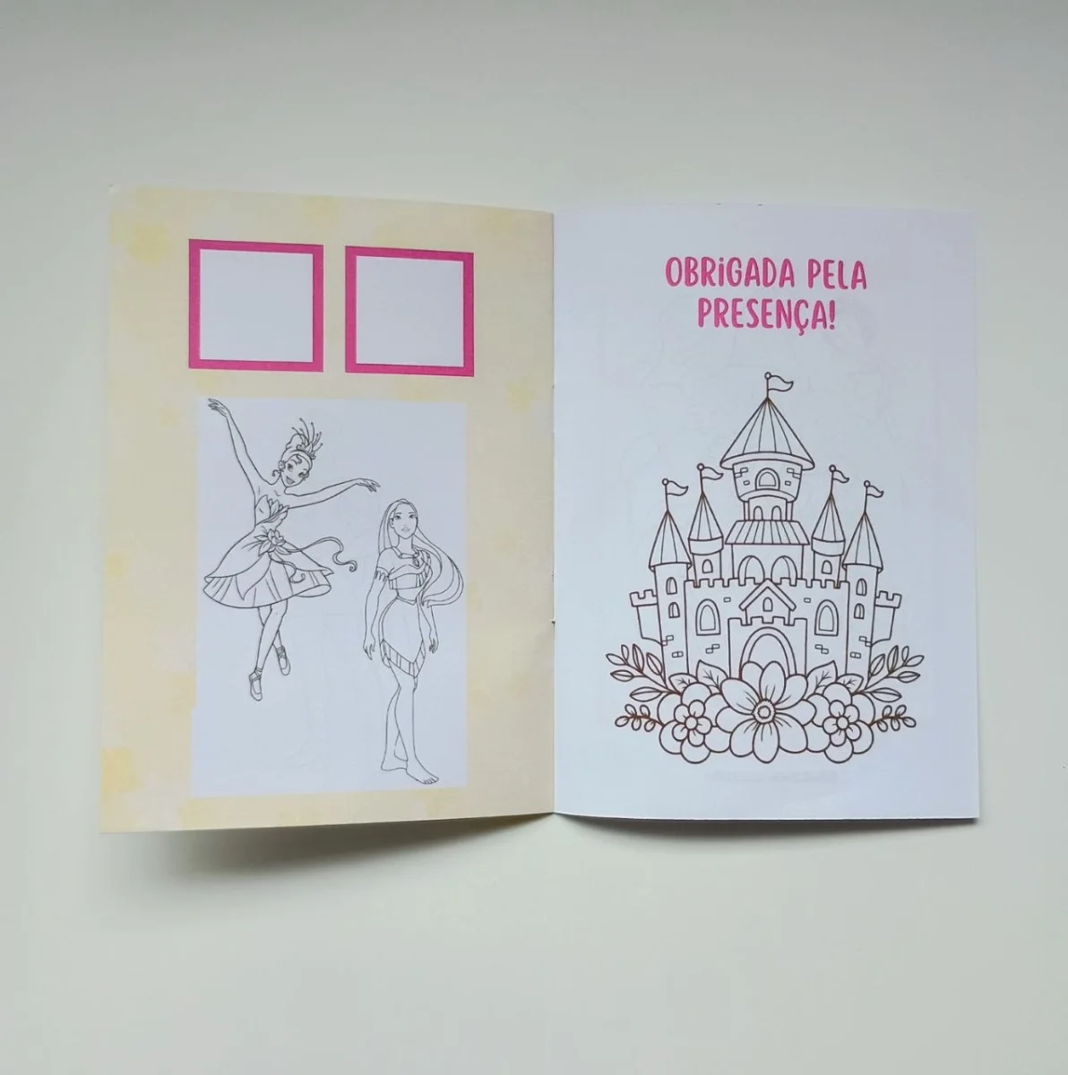 Álbum de Figurinhas e Livrinho de Colorir Lembrancinha Personalizada Aniversário Infantil Princesas - Imagem 6