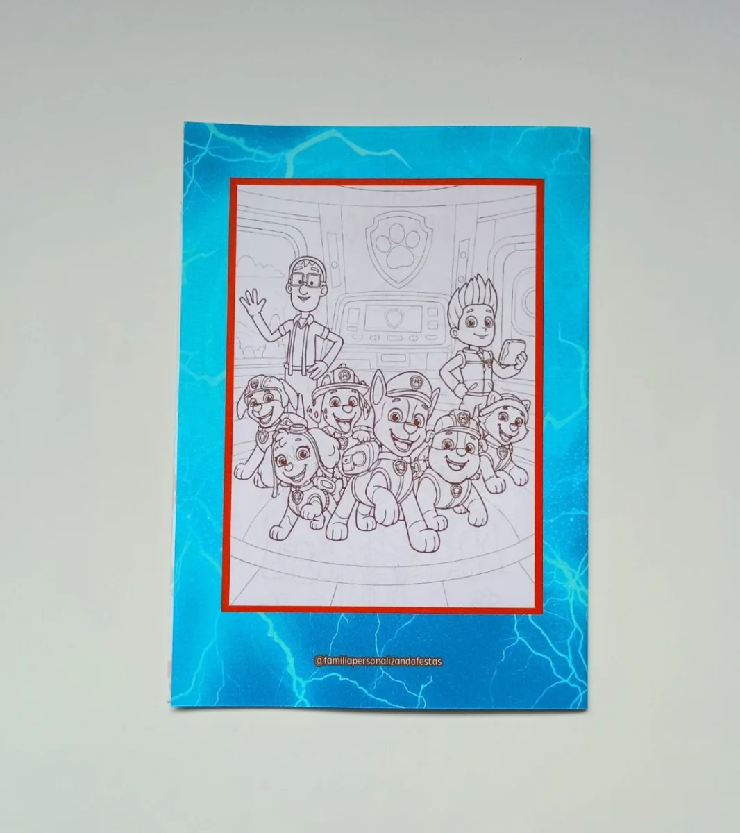 Álbum de Figurinhas e Livrinho de Colorir Lembrancinha Personalizada Aniversário Patrulha Canina - Imagem 3