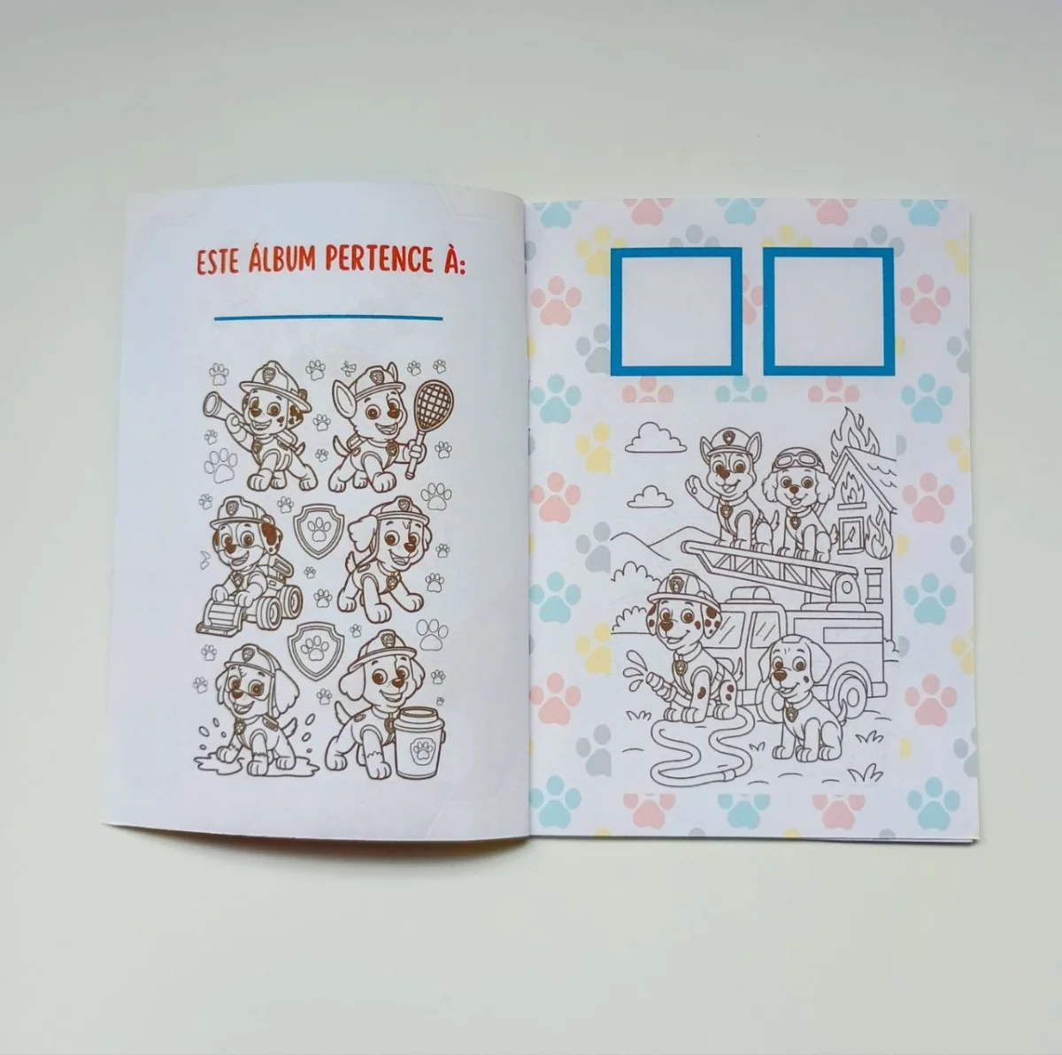 Álbum de Figurinhas e Livrinho de Colorir Lembrancinha Personalizada Aniversário Patrulha Canina - Imagem 4