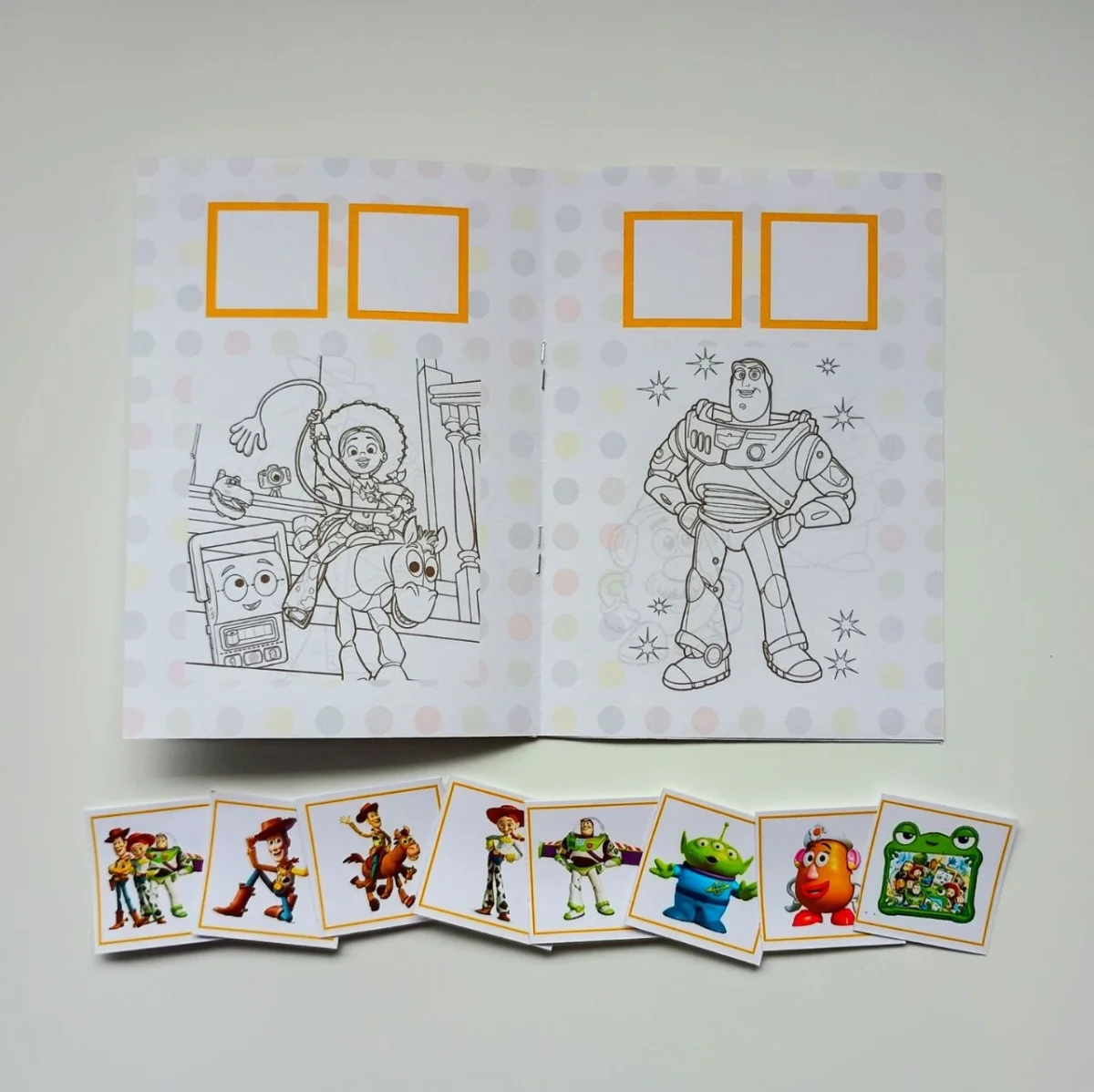 Álbum de Figurinhas e Livrinho de Colorir Lembrancinha Personalizada Aniversário Infantil Toy Story - Imagem 5