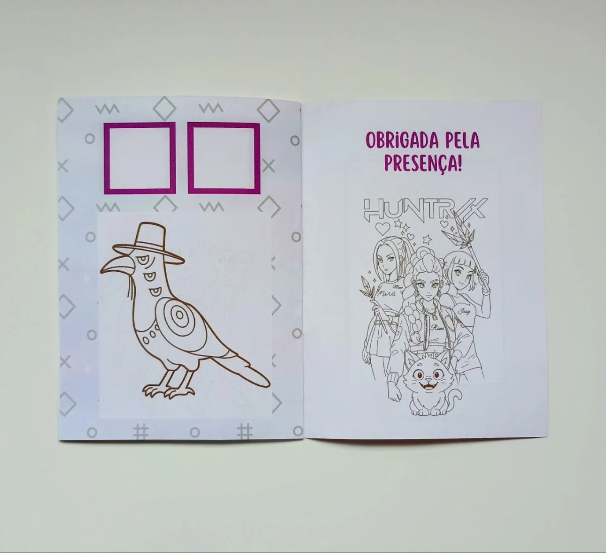 Álbum de Figurinhas e Livrinho de Colorir Lembrancinha Personalizada Aniversário Guerreiras do Kpop - Imagem 6