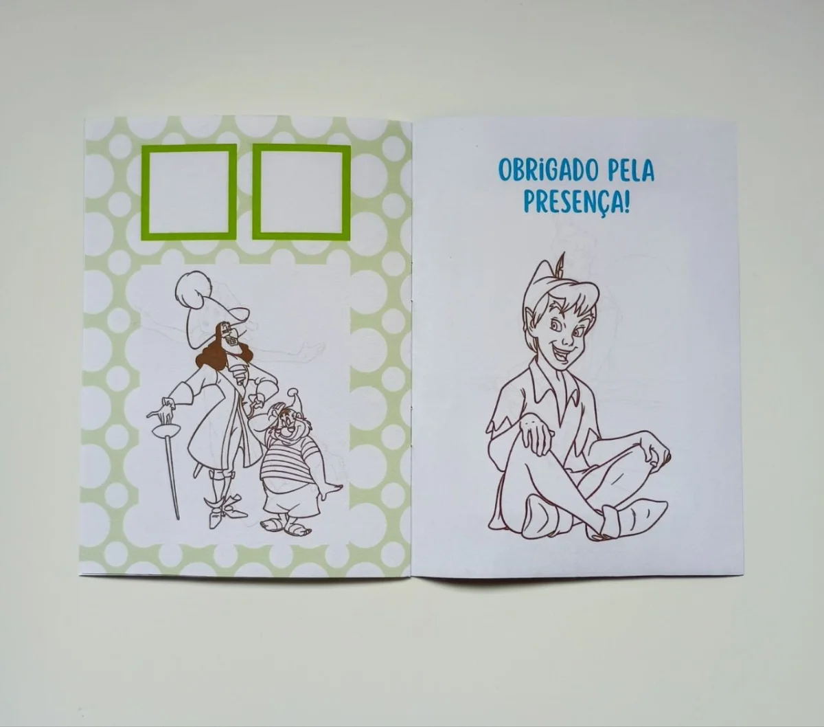 Álbum de Figurinhas e Livrinho de Colorir Lembrancinha Personalizada Aniversário Infantil Peter Pan - Imagem 6