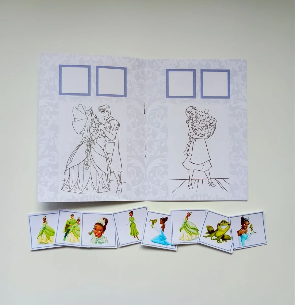 Álbum de Figurinhas e Livrinho de Colorir Lembrancinha Personalizada Aniversário Princesa Tiana - Imagem 5