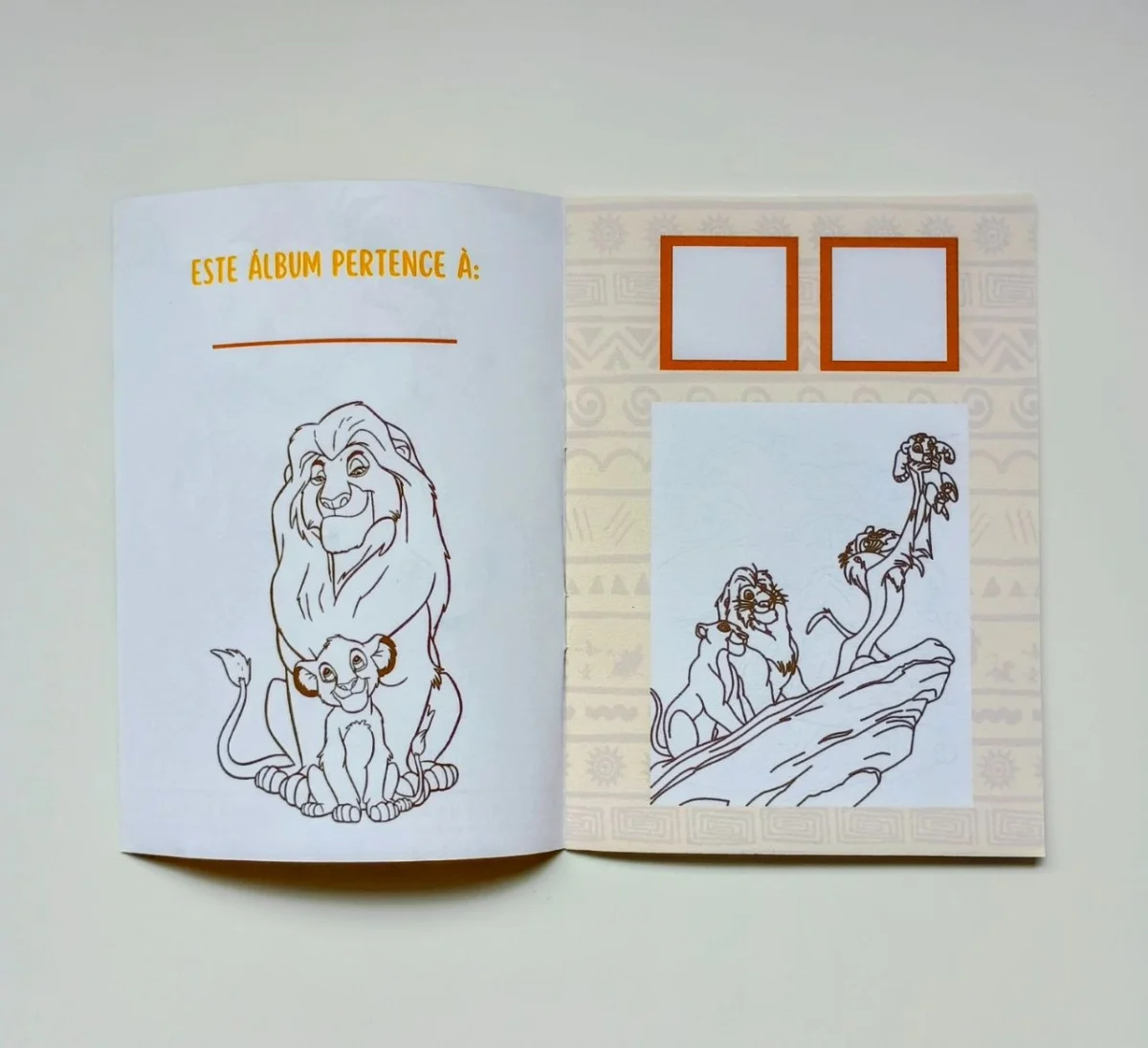 Álbum de Figurinhas e Livrinho de Colorir Lembrancinha Personalizada Aniversário Infantil O Rei Leão - Imagem 4