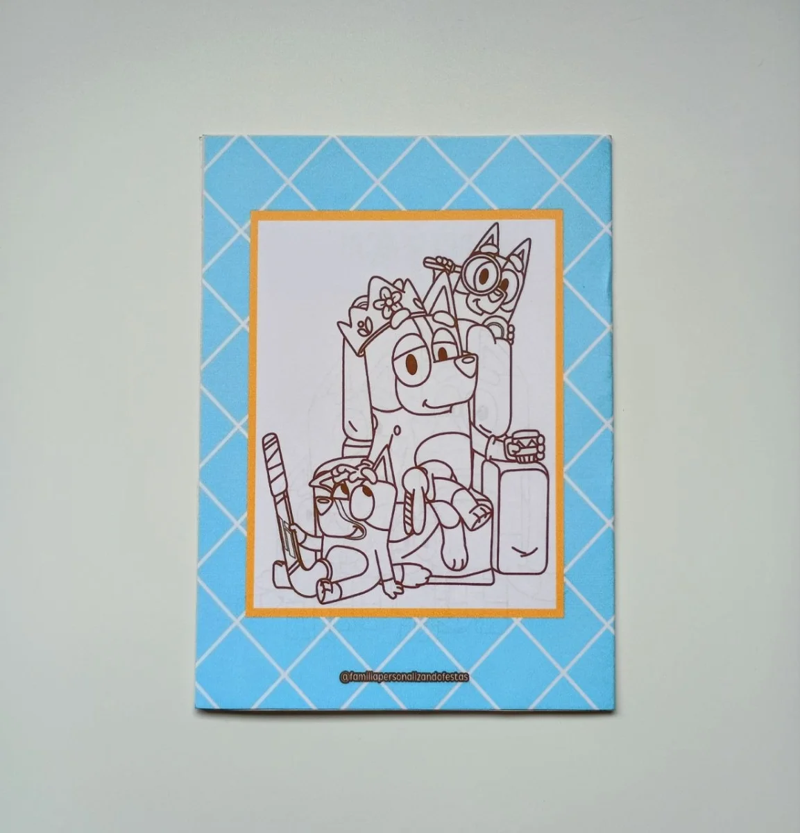 Álbum de Figurinhas e Livrinho de Colorir Lembrancinha Personalizada Aniversário Bluey e Bingo - Imagem 3
