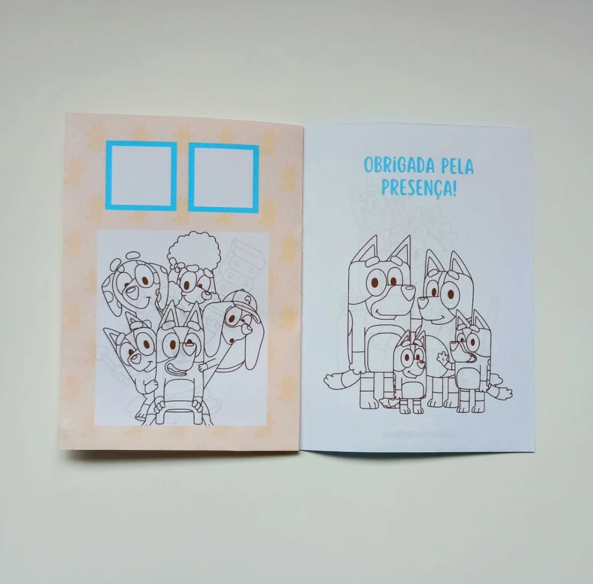 Álbum de Figurinhas e Livrinho de Colorir Lembrancinha Personalizada Aniversário Bluey e Bingo - Imagem 6
