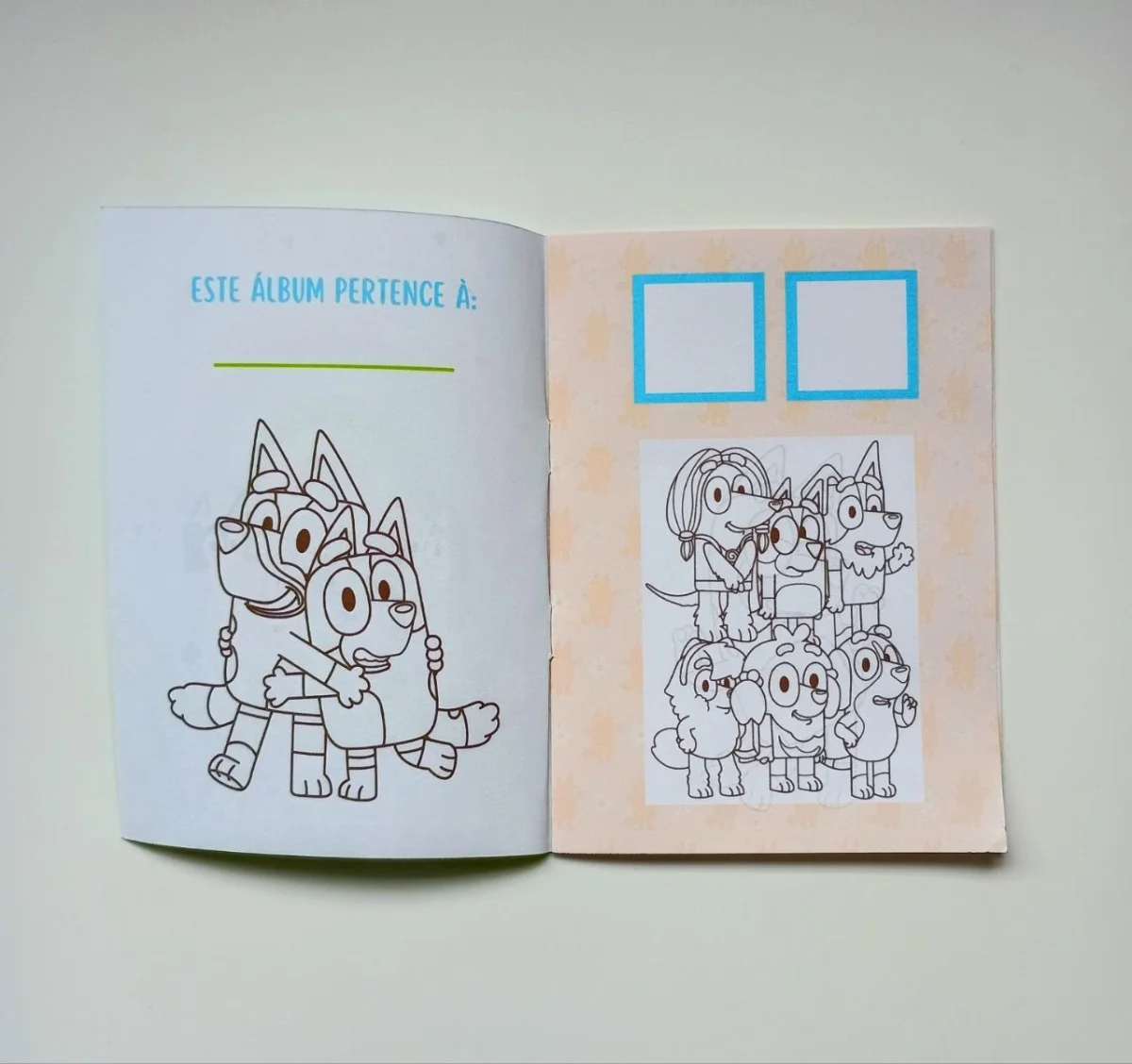 Álbum de Figurinhas e Livrinho de Colorir Lembrancinha Personalizada Aniversário Bluey e Bingo - Imagem 4