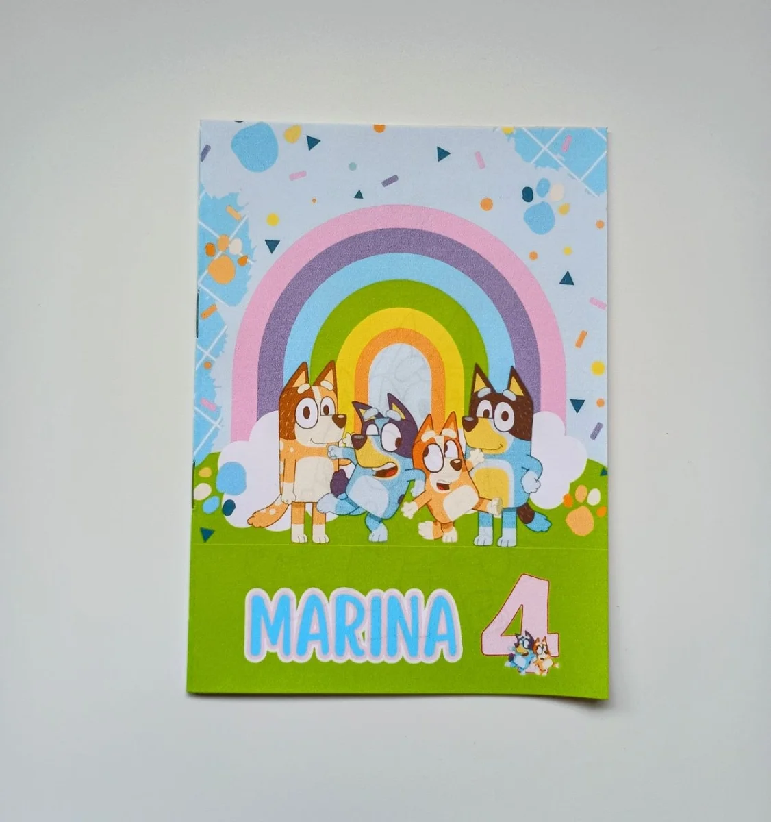 Álbum de Figurinhas e Livrinho de Colorir Lembrancinha Personalizada Aniversário Bluey e Bingo - Imagem 2