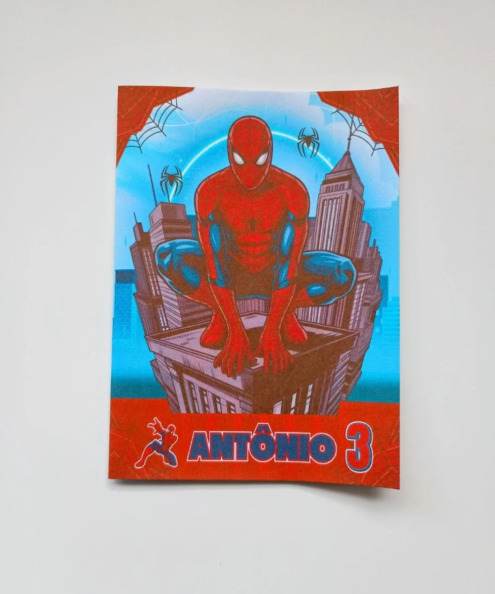 Álbum de Figurinhas e Livrinho de Colorir Lembrancinha Personalizada Aniversário Homem Aranha - Imagem 2