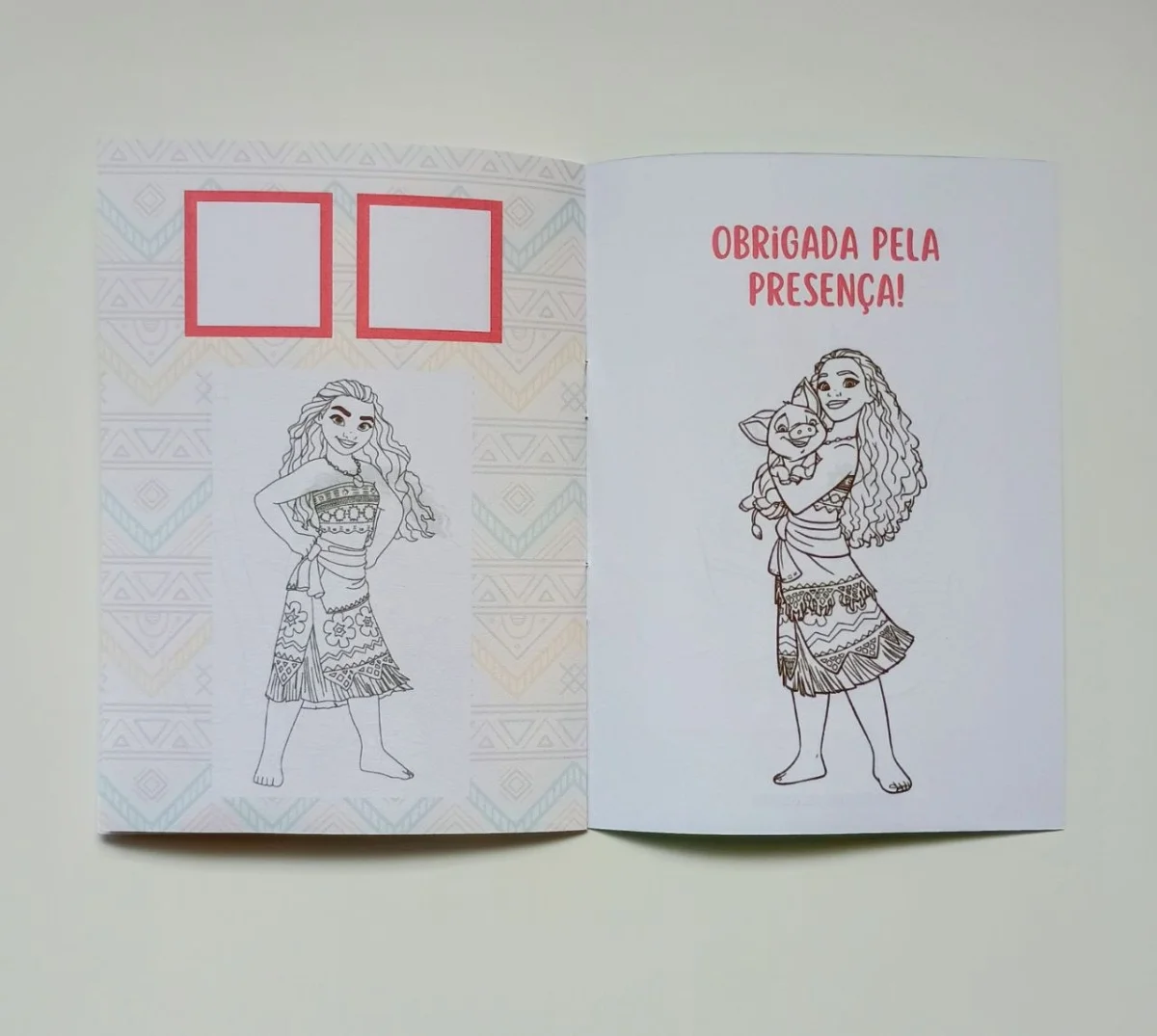Álbum de Figurinhas e Livrinho de Colorir Lembrancinha Personalizada Aniversário Infantil Moana - Imagem 6