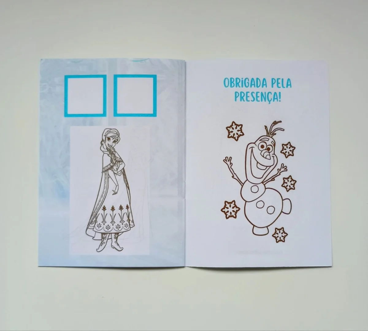 Álbum de Figurinhas e Livrinho de Colorir Lembrancinha Personalizada Aniversário Infantil Frozen - Imagem 6