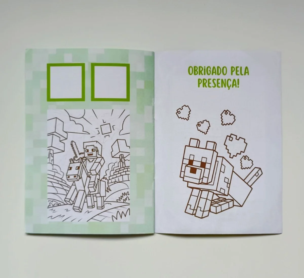 Álbum de Figurinhas e Livrinho de Colorir Lembrancinha Personalizada Aniversário Infantil Minecraft - Imagem 6