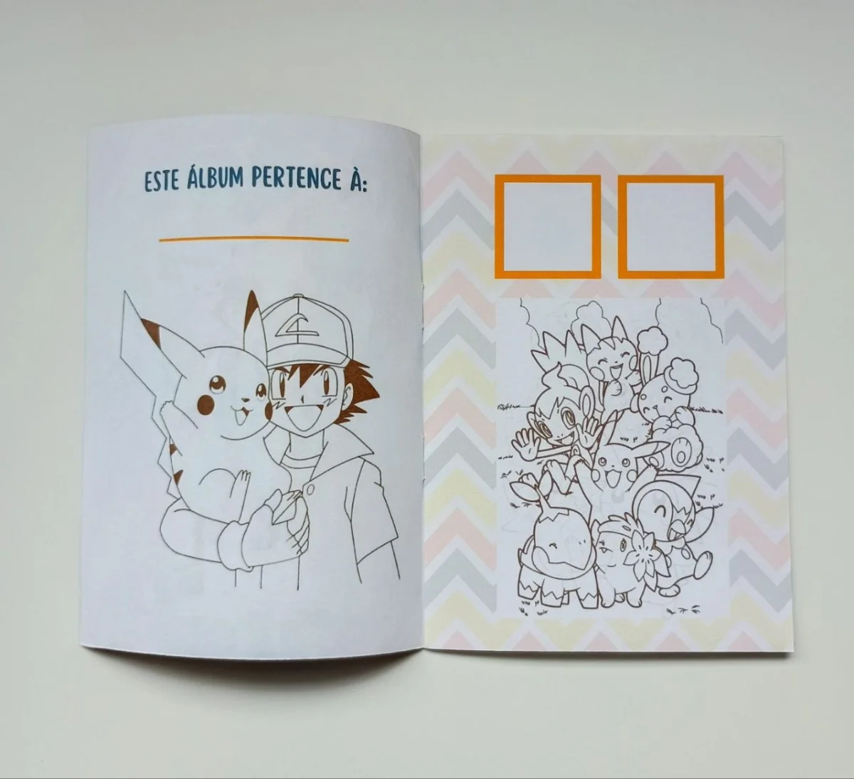 Álbum de Figurinhas e Livrinho de Colorir Lembrancinha Personalizada Aniversário Infantil Pokemon - Imagem 4